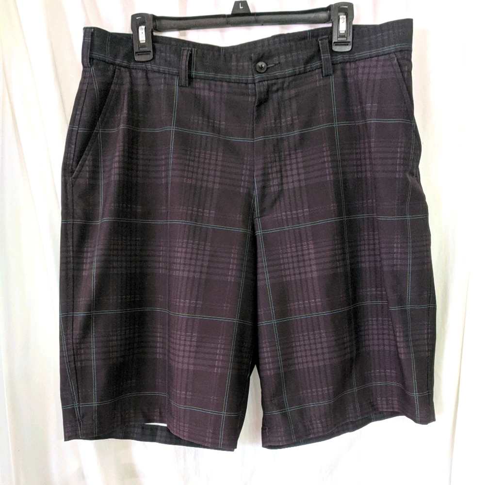 Tommy Armour Summer Black /Plaid Shorts Size 36